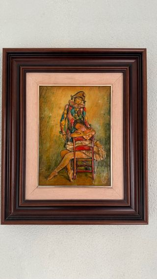 Cuadro de Arlequín y Colombina