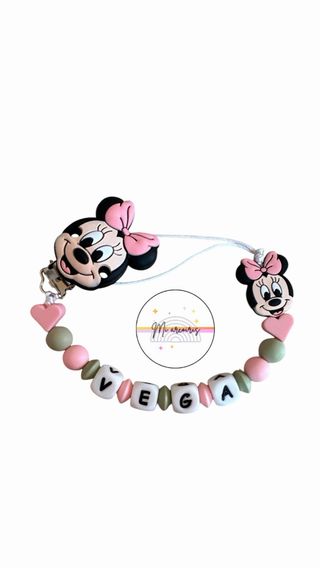 Chupetero Minnie con nombre