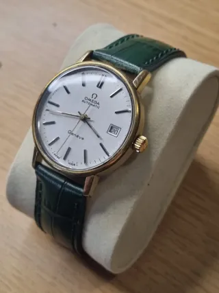 Omega Automático Genève - chapado 20 micras Oro