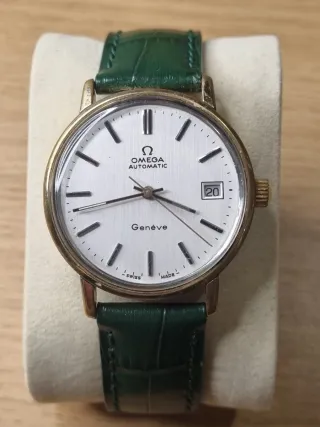 Omega Automático Genève - chapado 20 micras Oro