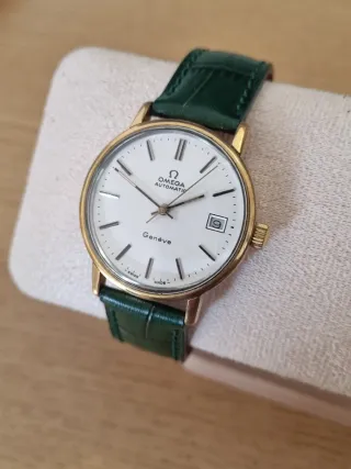 Omega Automático Genève - chapado 20 micras Oro