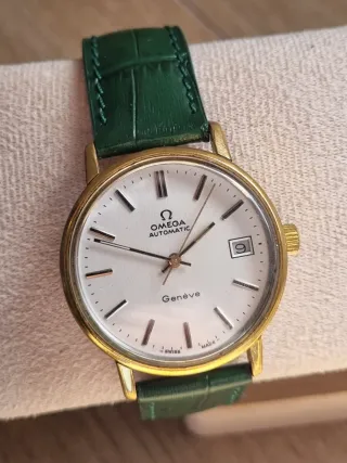 Omega Automático Genève - chapado 20 micras Oro