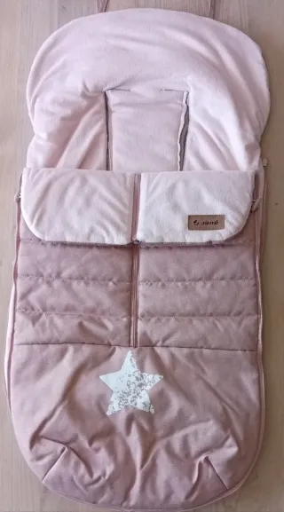 Saco Jane para carrito bebé rosa.