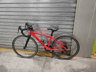 Bici carretera TRIBAN niños roja
