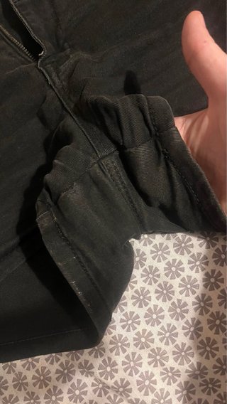 Shorts vaqueros negros tiro alto