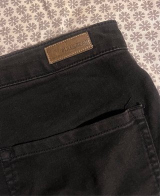 Shorts vaqueros negros tiro alto