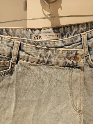 Falda pantalón vaquera Zara Talla XS