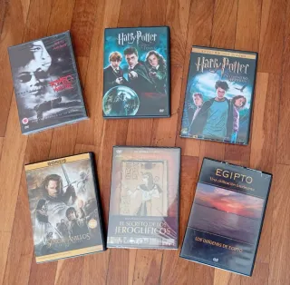 DVDs Harry Potter y El Señor de los Anillos y más.