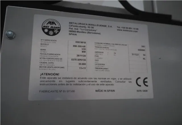 Túnel de secado Maf Roda M1500 L