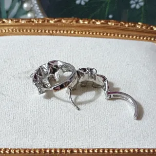 Pendientes Granate Natural