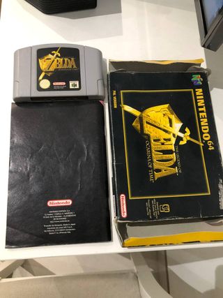 Zelda Ocarina of Time N64 con scatola e manuale