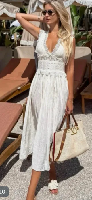 Vestido encaje zara Talla L