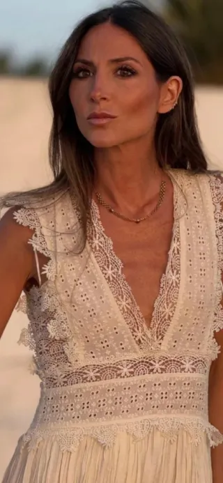 Vestido encaje zara Talla L