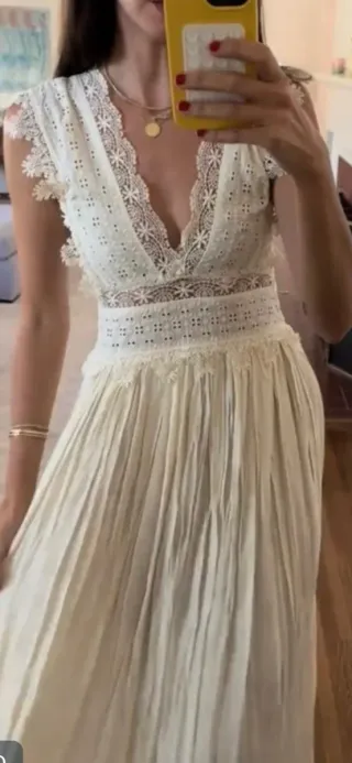 Vestido encaje zara Talla L