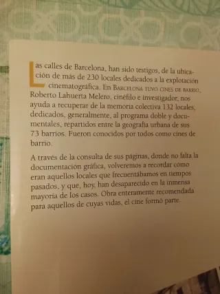 AGOTADO Barcelona tuvo cines de barrio