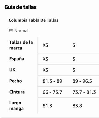 Chaqueta Columbia Original – Nueva con etiquetas