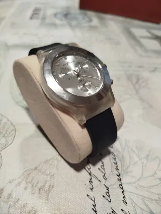 Reloj Calgary Cronógrafo Azul y Plateado