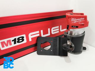 Adaptador fresadora M18 FTR para riel Milwaukee