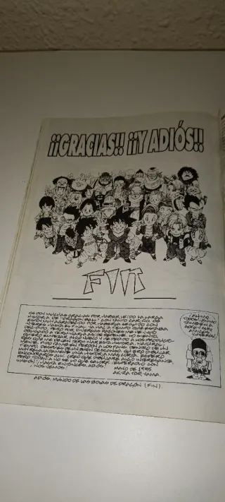 Último comic serie roja dragon ball número 58