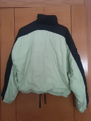Chaqueta Reebok verde y negra mujer vintage