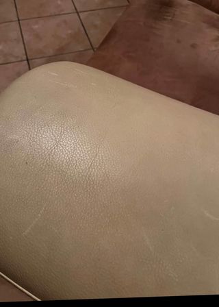 Divano 3 posti pelle e camoscio