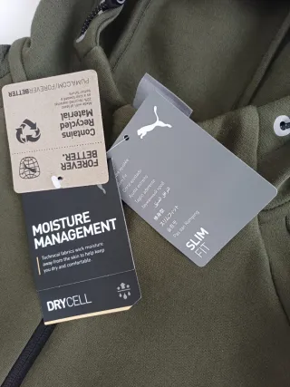 Casaco Puma com capuz DryCell verde