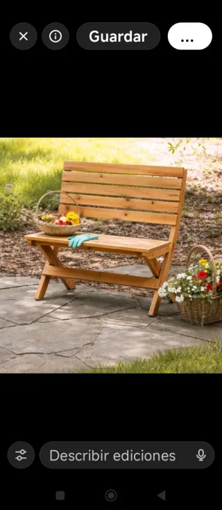 Percheros de pared de madera y bancos de madera.