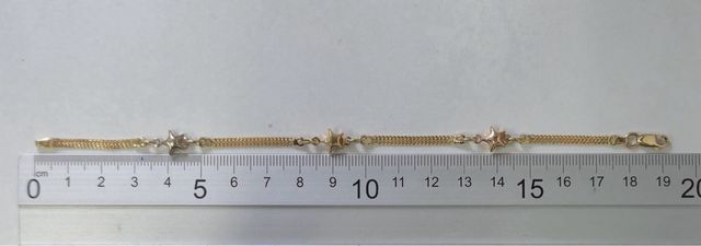 Pulsera Oro 18k Bismark con Estrellas