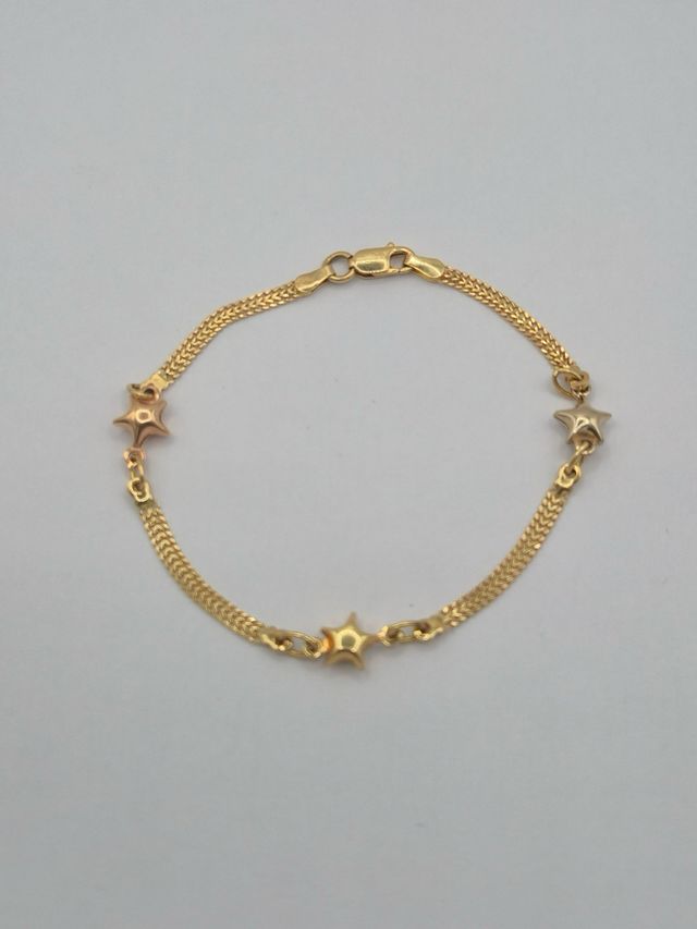 Pulsera Oro 18k Bismark con Estrellas