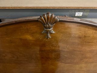 Cabecero y pie de cama vintage madera maciza