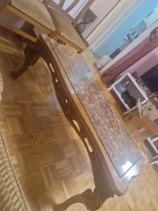 Mesa de centro mármol diseño Juan quince qué más