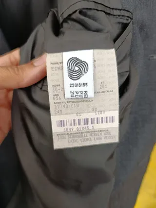 Traje Vintage Hugo Boss gris