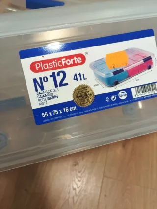 2 Cajas de almacenamiento grande transparente