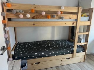 Litera triple marca LUFE colchones Ikea