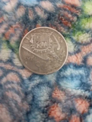 Moneda Antigua 25 PTAS