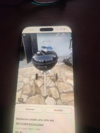 Barbacoa Weber Nero Usato 1 Volta