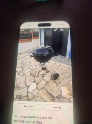 Barbacoa Weber Nero Usato 1 Volta