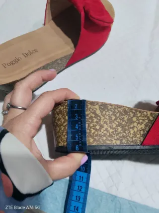 Ciabatte Poggio Dolce rosse con fiocco