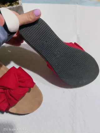 Ciabatte Poggio Dolce rosse con fiocco