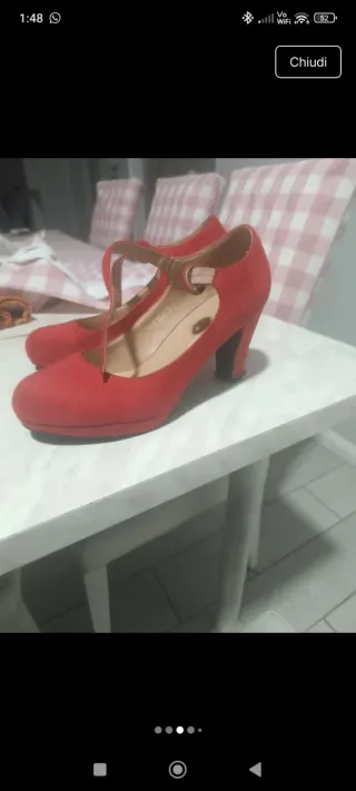 Scarpe rosse con tacco