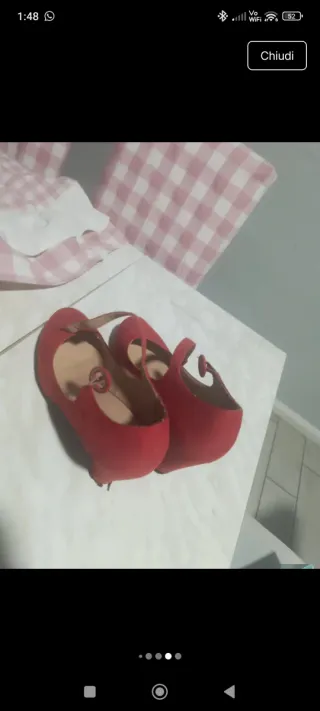 Scarpe rosse con tacco