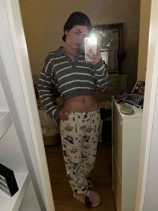 Jersey rayas gris y blanco