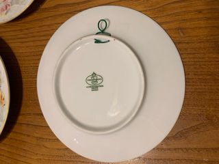 Set 4 Piatti Porcellana Tirschenreuth 1838 Hutsche