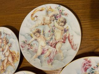 Set 4 Piatti Porcellana Tirschenreuth 1838 Hutsche
