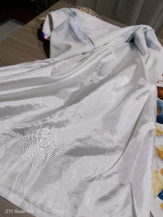 Abito fantasia floreale bianco