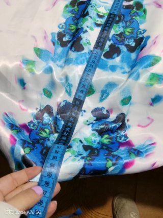 Abito fantasia floreale bianco