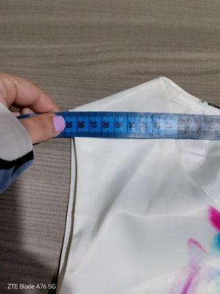 Abito fantasia floreale bianco