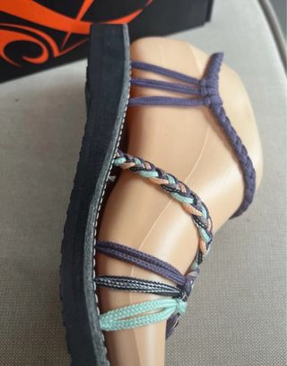 Sandalias La Marine Talla 36 Trenzadas Multicolor