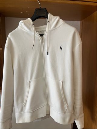Chaqueta Polo Ralph Lauren Blanca Cremallera