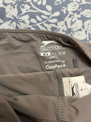 2 Faldas pantalón Slazenger mujer gris y blanco